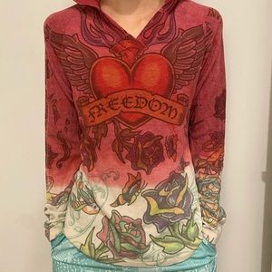 Youth “Freedom” vintage hoodie. For the cool kids